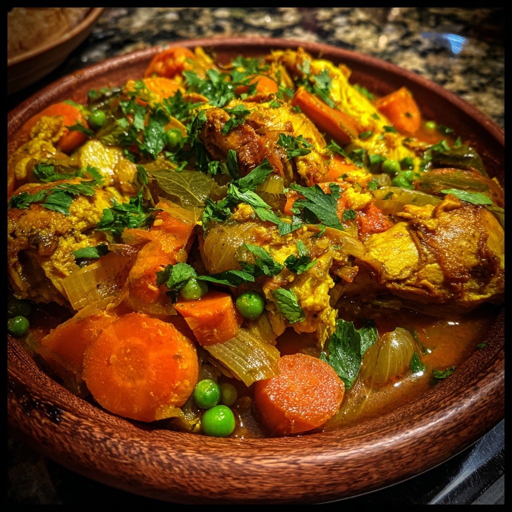 Internationale Küche Marokkanisches Hähnchen-Tagine