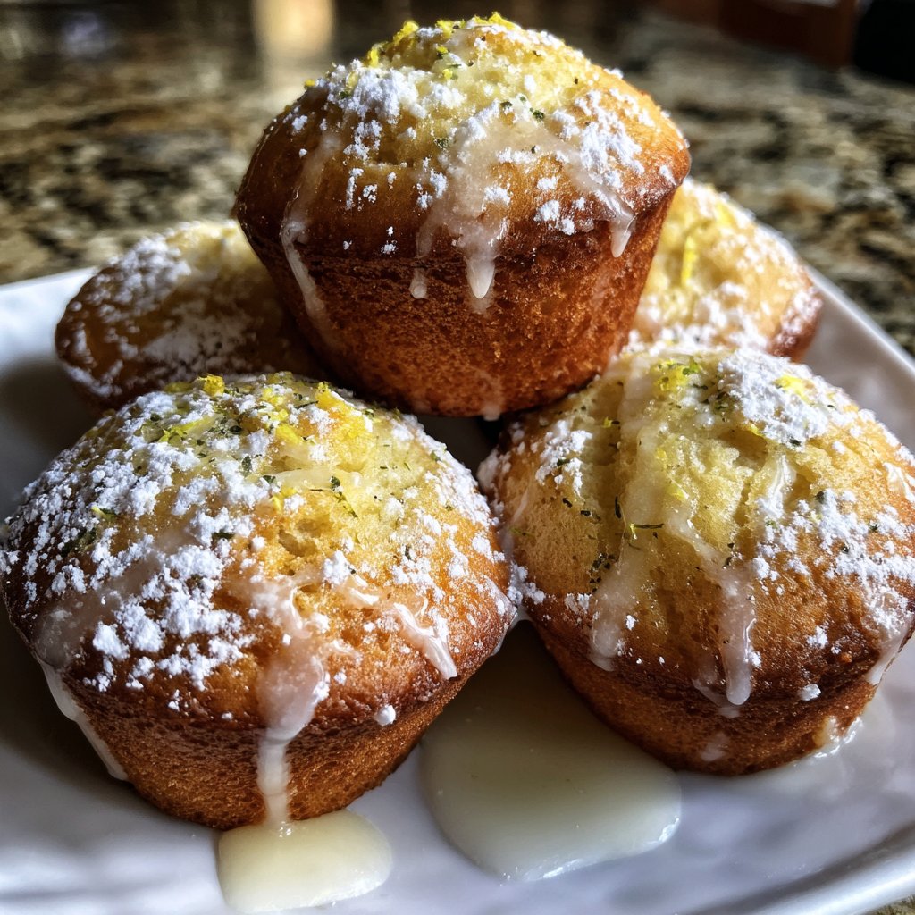 Muffins mit Zitronenschale