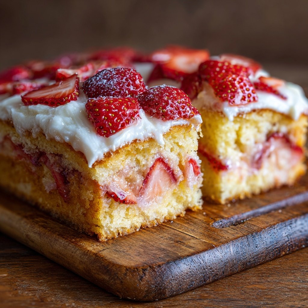 Erdbeer Vanille Rührkuchen