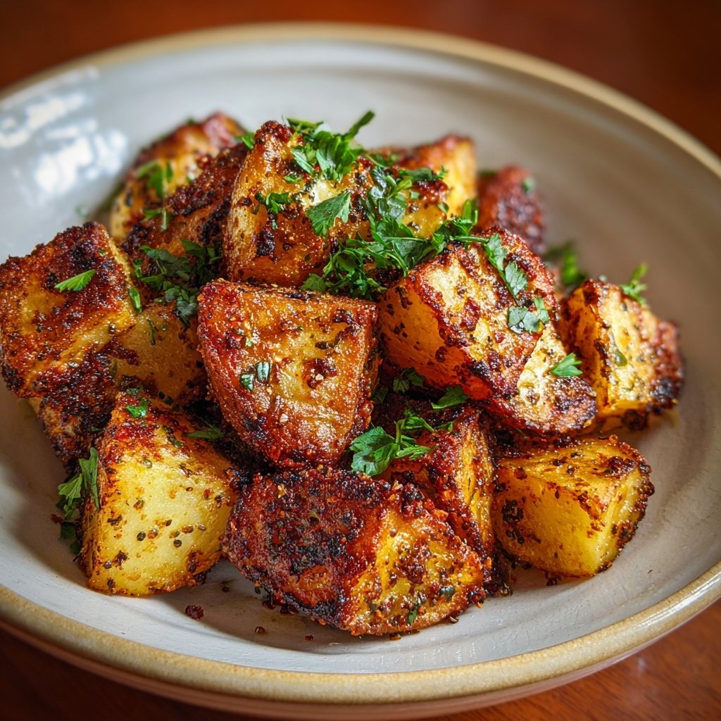 Ofen Kartoffel Würfel Mit Kräutern