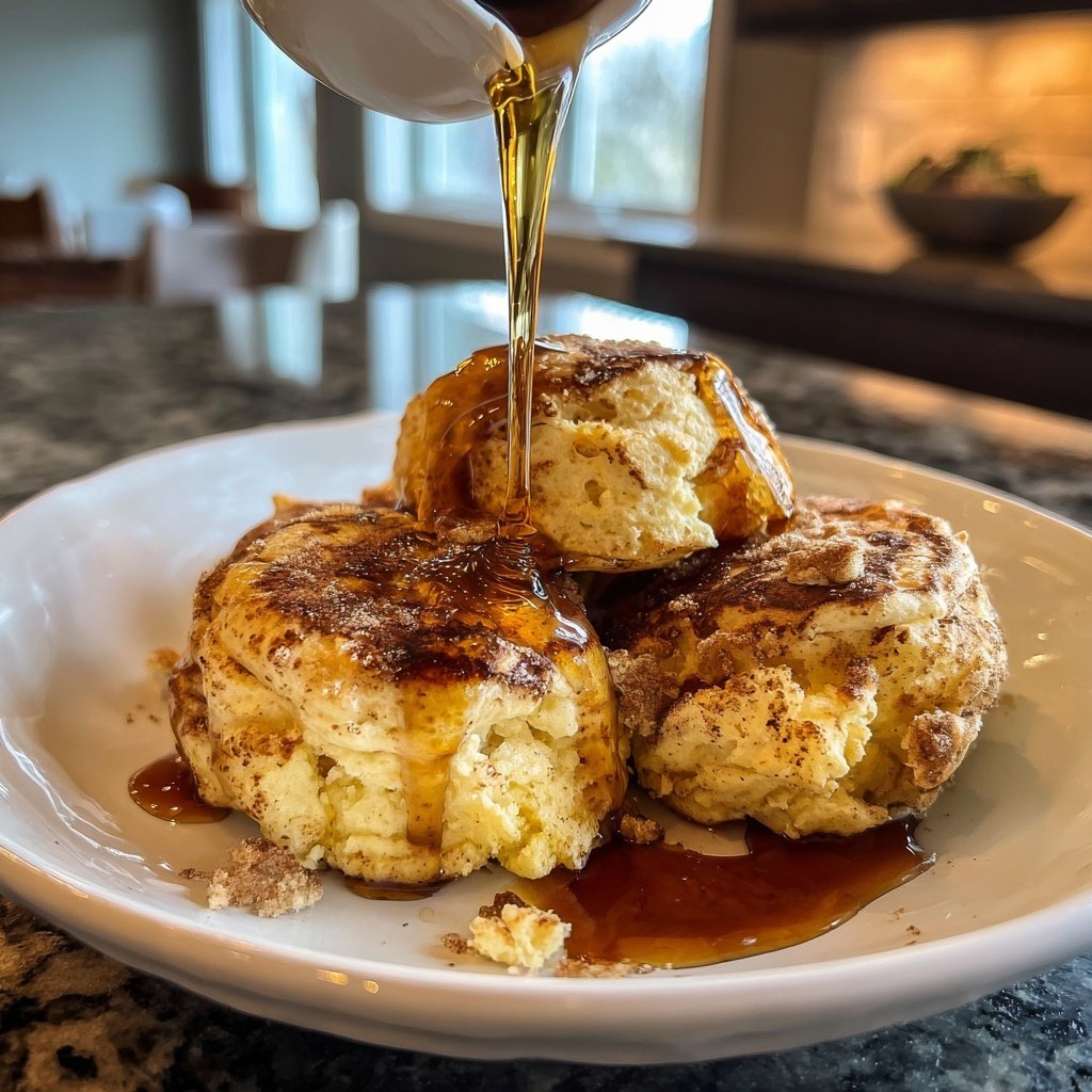 Pfannkuchen mit Ahornsirup