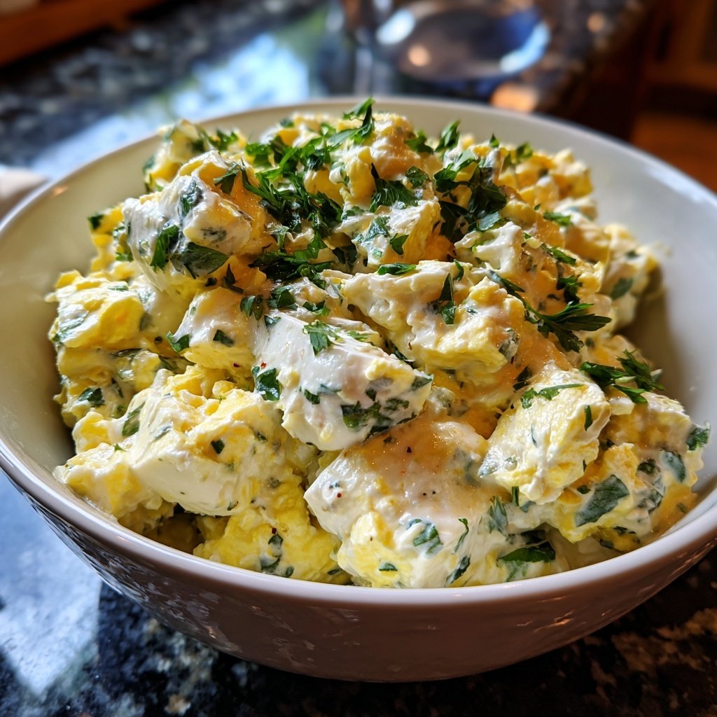 Schnell & Einfach 10-Minuten-Eiersalat mit Joghurt