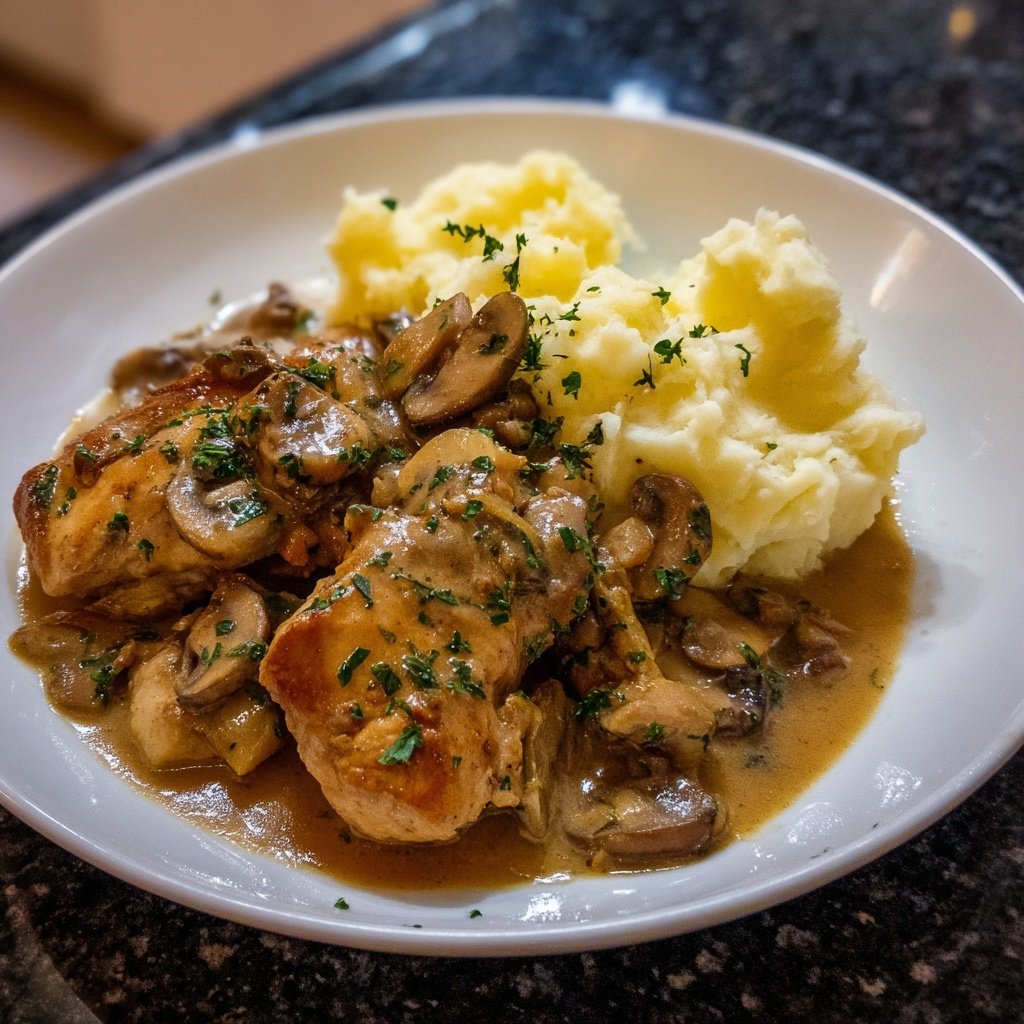 Hausmannskost Cremiges Hähnchen mit Kartoffelpüree